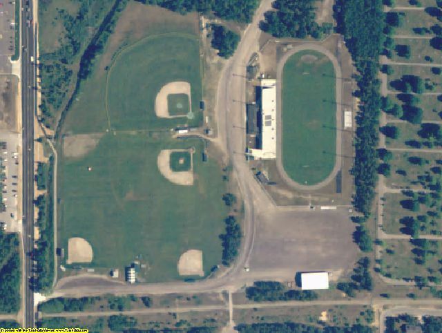 Alpena County, MI aerial photography detail