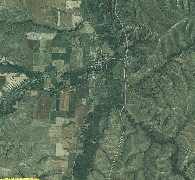 Big Horn County, Montana aerial photography