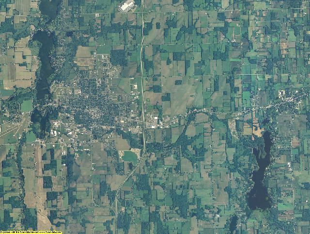 Branch County, Michigan aerial photography