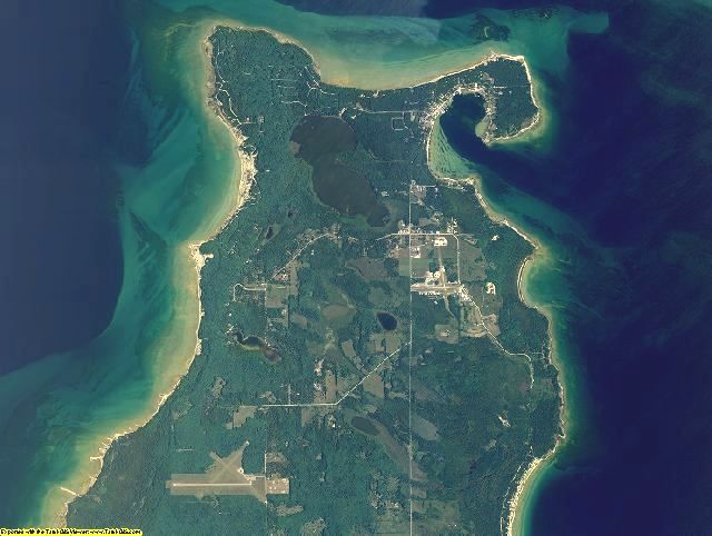 Charlevoix County, Michigan aerial photography