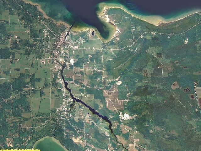 Cheboygan County, Michigan aerial photography