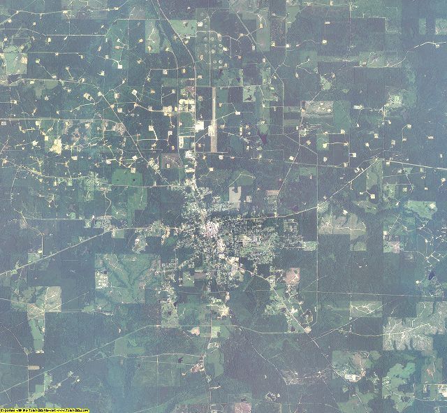 Claiborne County, Louisiana aerial photography