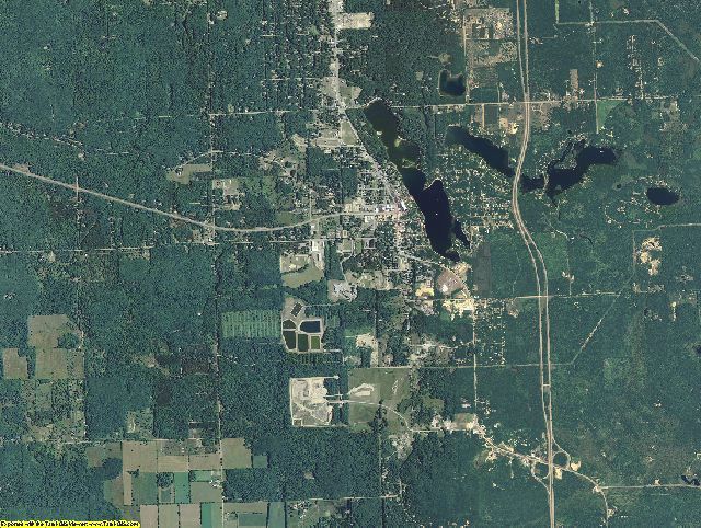Clare County, Michigan aerial photography
