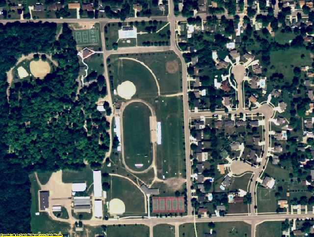 Clinton County, MI aerial photography detail