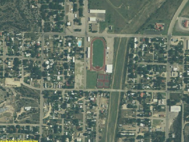 Crockett County, TX aerial photography detail