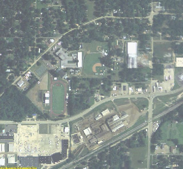 De Soto County, LA aerial photography detail