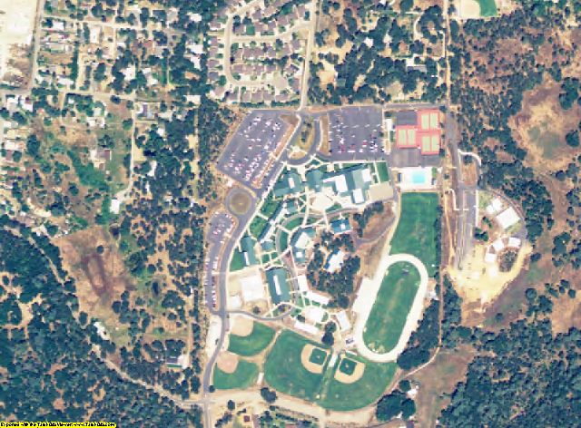 El Dorado County, CA aerial photography detail
