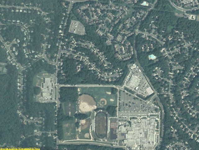 Fairfax County, VA aerial photography detail