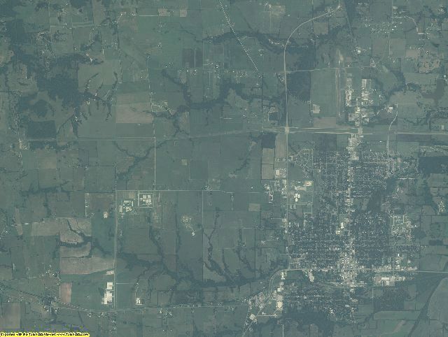 Fannin County, Texas aerial photography