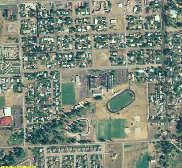 Flathead County, MT aerial photography detail