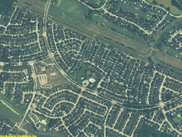 Fort Bend County, TX aerial photography detail