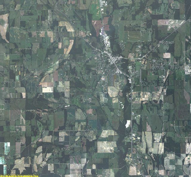 Franklin County, Louisiana aerial photography