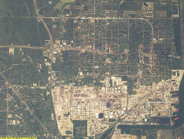 Galveston County, Texas aerial photography