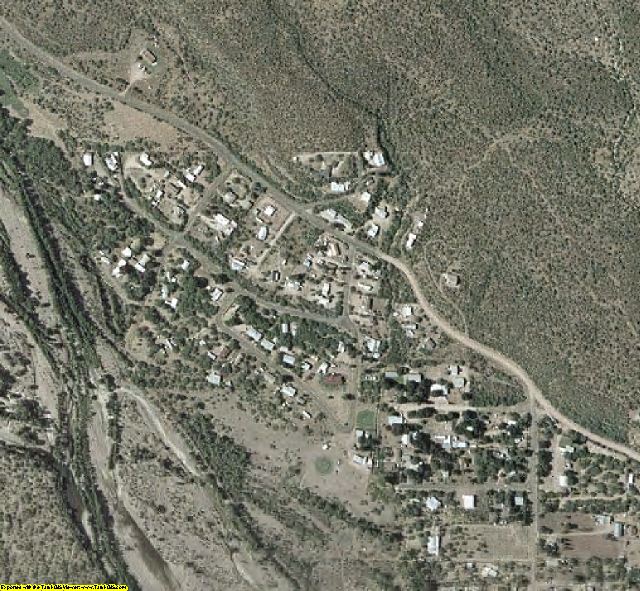 Gila County, AZ aerial photography detail