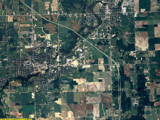 Gratiot County, Michigan aerial photography