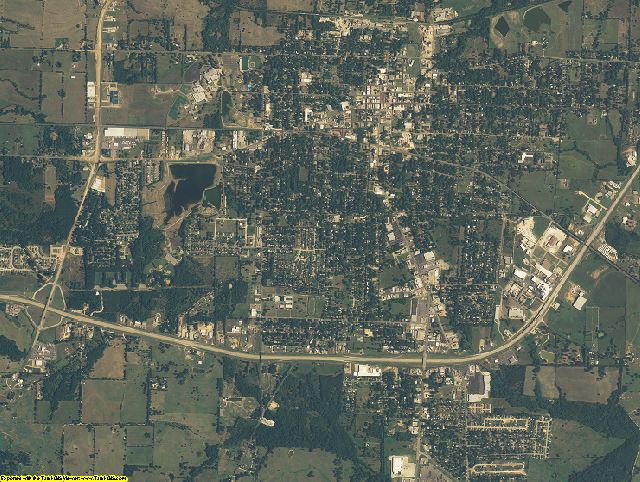Hopkins County, Texas aerial photography