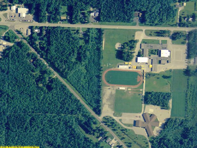 Iosco County, MI aerial photography detail