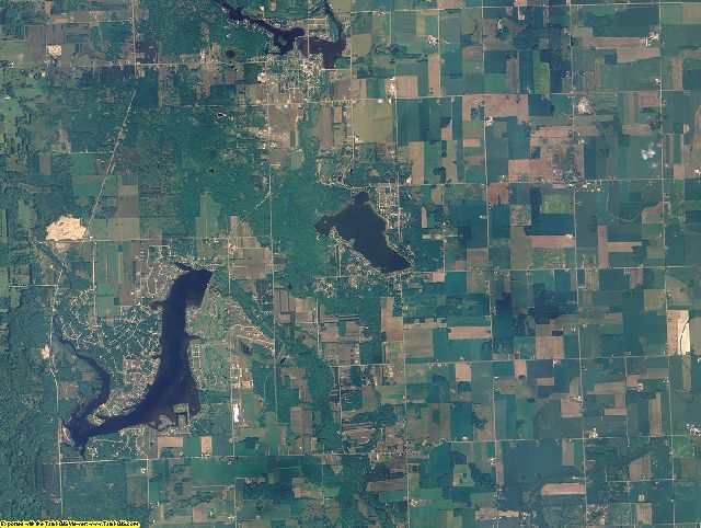 Isabella County, Michigan aerial photography