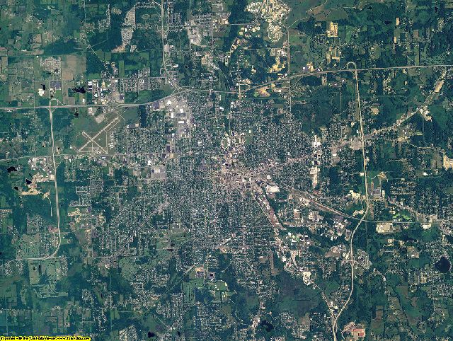Jackson County, Michigan aerial photography