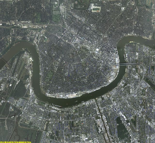 Jefferson County, Louisiana aerial photography