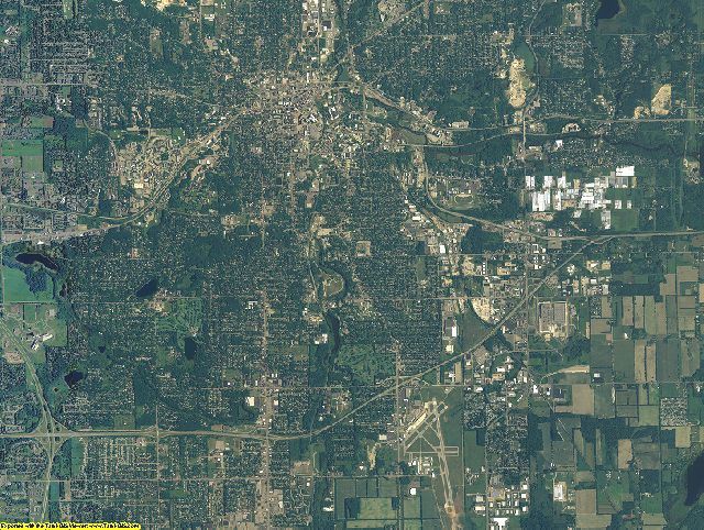 Kalamazoo County, Michigan aerial photography