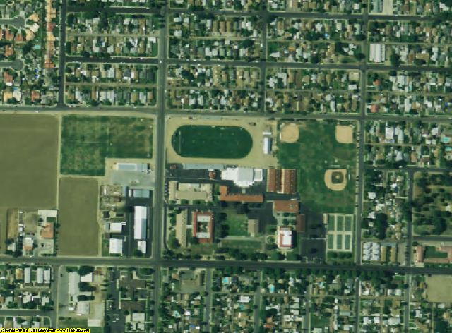 Kern County, CA aerial photography detail