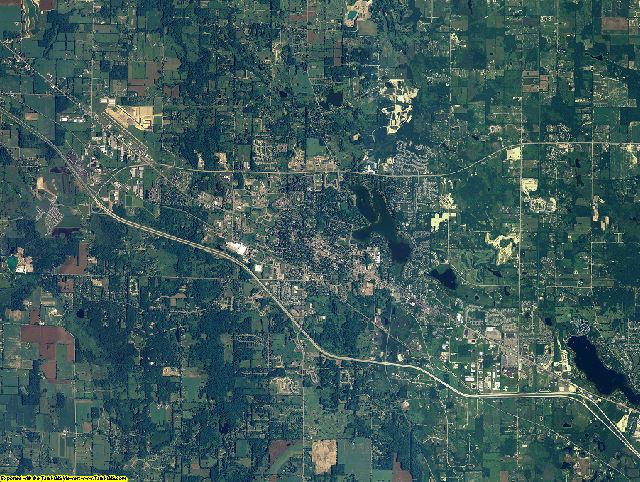 Livingston County, Michigan aerial photography