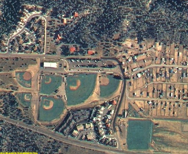 Los Alamos County, NM aerial photography detail