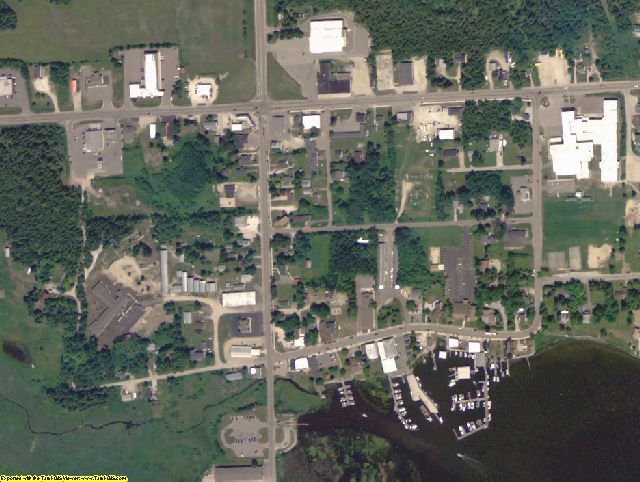 Mackinac County, MI aerial photography detail