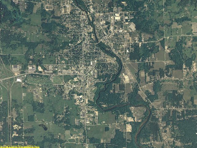 Mecosta County, Michigan aerial photography