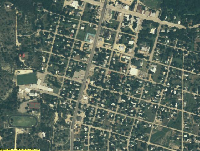Menard County, TX aerial photography detail
