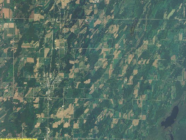 Menominee County, Michigan aerial photography