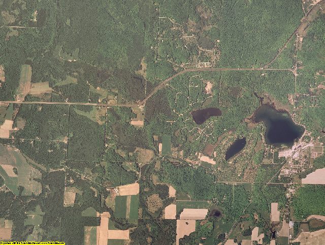 Menominee County, Wisconsin aerial photography