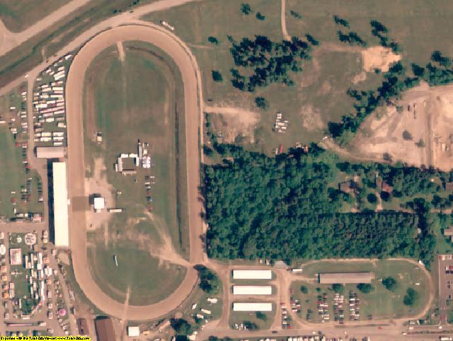 Midland County, MI aerial photography detail