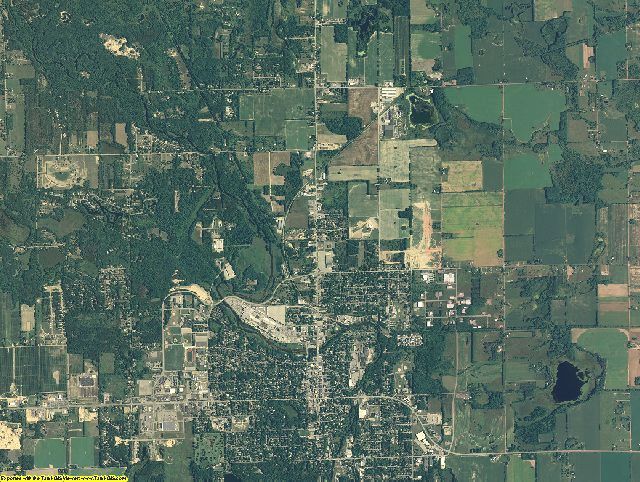 Montcalm County, Michigan aerial photography