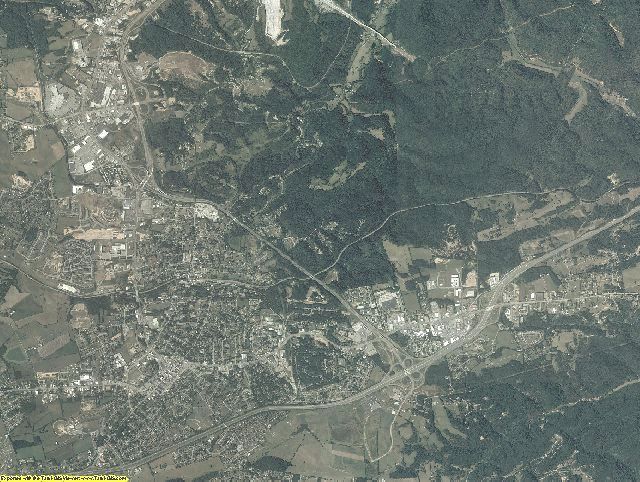 Montgomery County, Virginia aerial photography