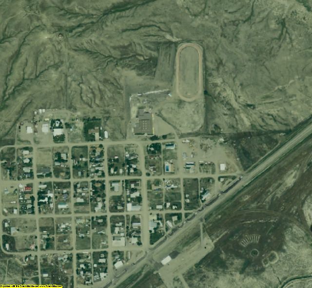 Musselshell County, MT aerial photography detail