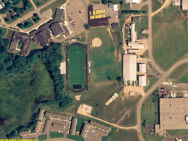 Newaygo County, MI aerial photography detail