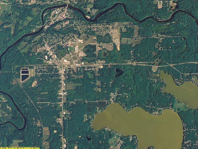 Newaygo County, Michigan aerial photography