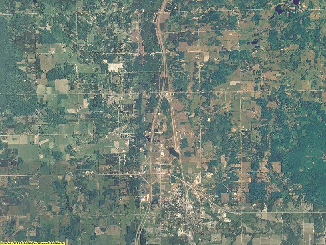 Osceola County, Michigan aerial photography