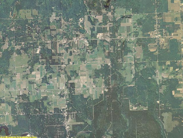 Oscoda County, Michigan aerial photography