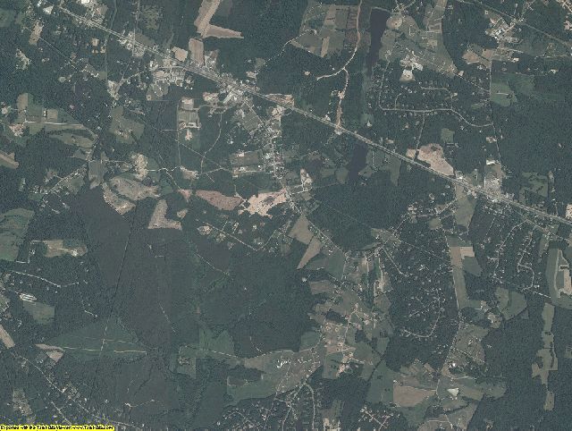 Powhatan County, Virginia aerial photography