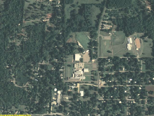 San Augustine County, TX aerial photography detail