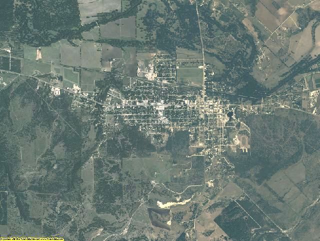 San Saba County, Texas aerial photography