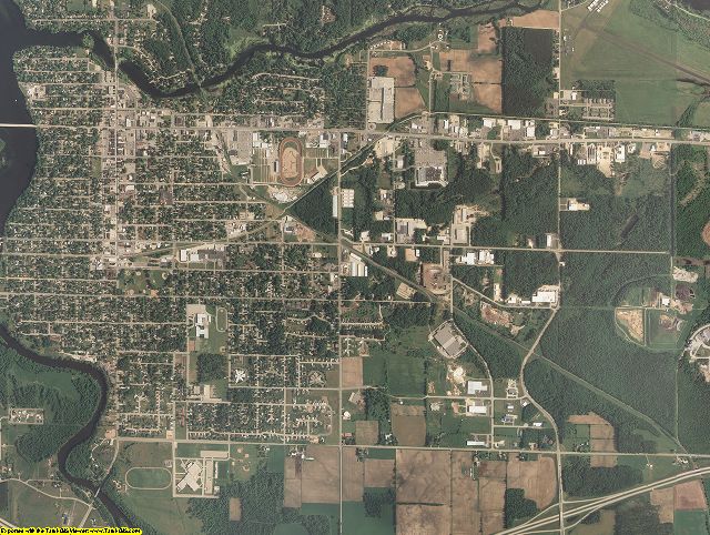 Shawano County, Wisconsin aerial photography