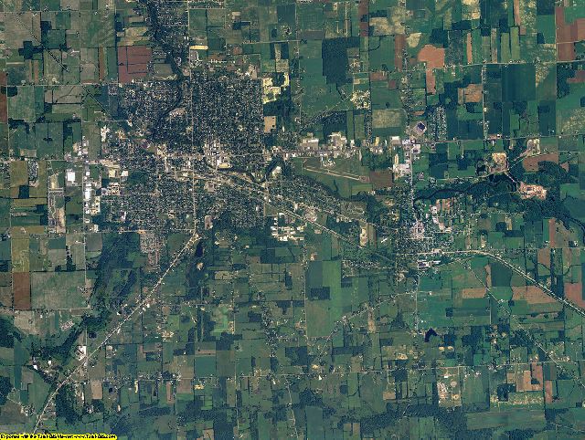 Shiawassee County, Michigan aerial photography