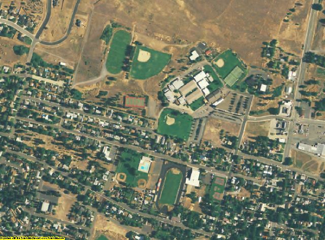 Siskiyou County, CA aerial photography detail