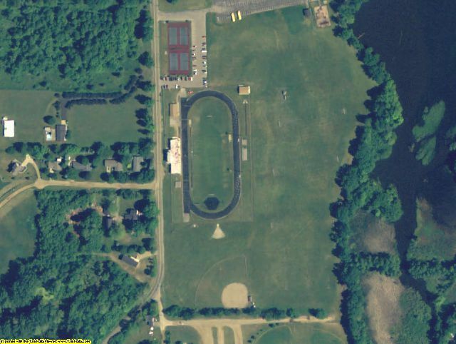 Van Buren County, MI aerial photography detail