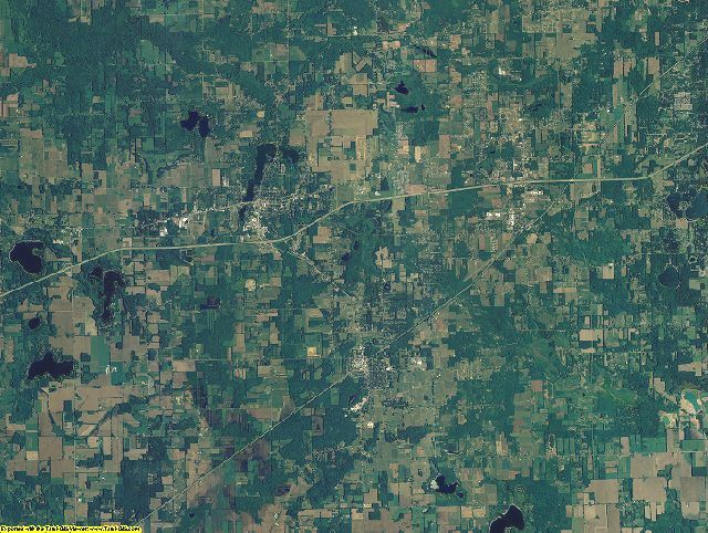 Van Buren County, Michigan aerial photography