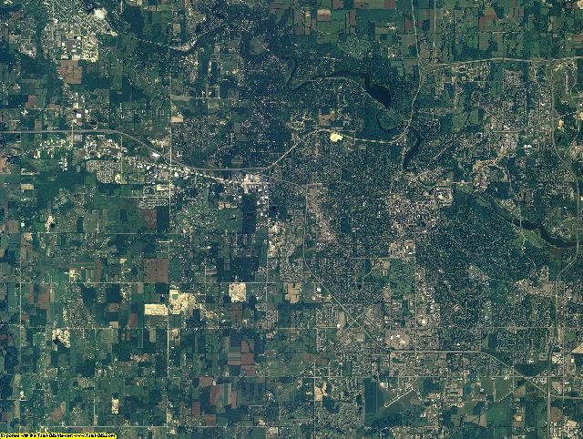 Washtenaw County, Michigan aerial photography